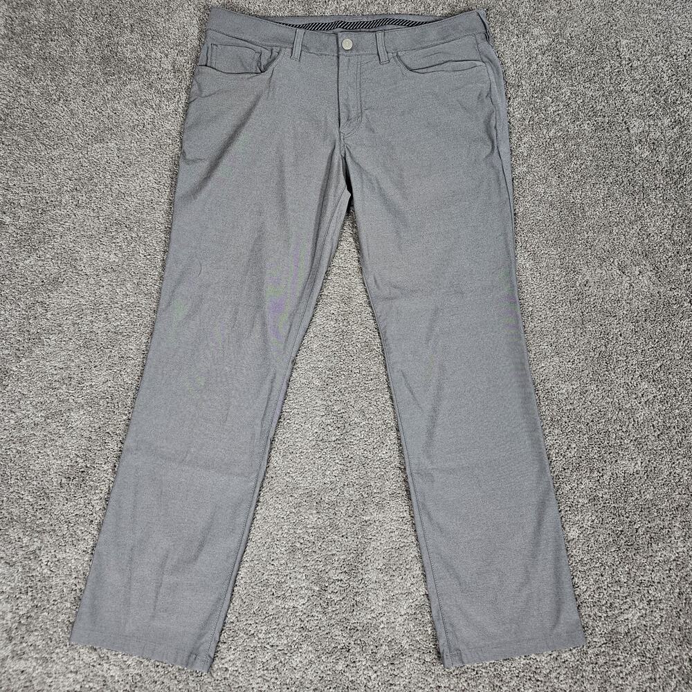 Bonobos Pants Men's 36X30 Gray Golf Slim Performance Preppy Country Club